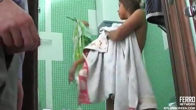 Excited Man Nails Seductive Ebony Chick Wearing Sexy Stockings Well