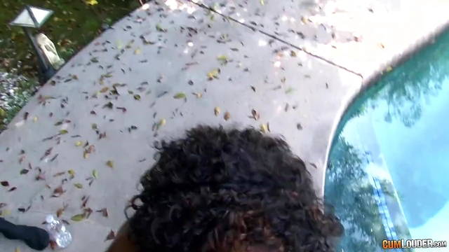 Sultry Ebony Beauty Misty Stones Outdoor Fuck Ends With Hot Cum Swallowing