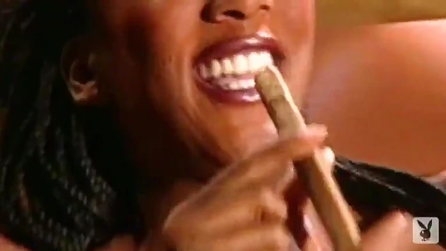 Sexy African Goddess Serria Rides a Massive Dildo in Steamy Action