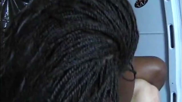 Passionate Ebony Beauty Enjoys White Cock in Backseat Thrill Ride Experience