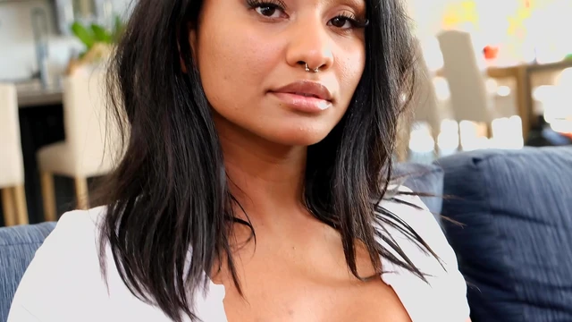 Natural-Titted Melanie Gets Fucked Missionary Style by Her Blonde Partner