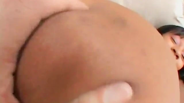 Sexy Ebony Takes Hard Cock Ride Ends With Hot Facial Splashback
