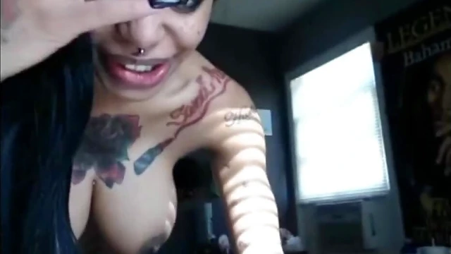 Ebony Beauty With Big Boobs Swallows Cum Live On Webcam Show