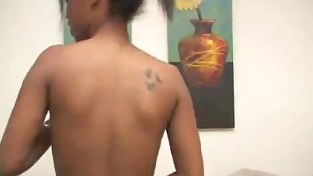 Seductive Monique Ditches Bra & Thong To Finger Her Ebony Pussy Sensually