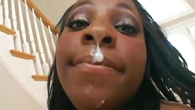 Curvy Ebony Temptress Gets Savage Ride From Thick Cock