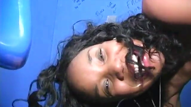 Sizzling Ebony Beauty Takes Hard Cocks Through Thrilling Gloryhole Action