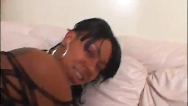 Big-Ass Ebony Slut in Tight Fishnets Gets Thoroughly Fucked Hard