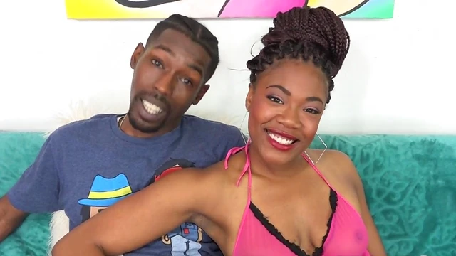 Sensual Ebony Layy Gives Sultry Blowjob Before Getting Fucked Hard