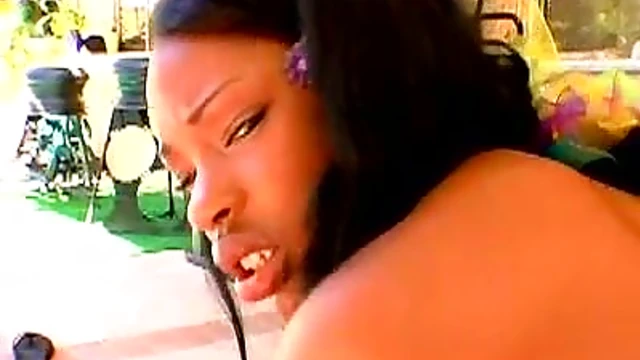 Petite Ebony Girl Andreena Kneels for Deep Cock Pleasure