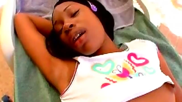 Petite Ebony Girl Andreena Kneels for Deep Cock Pleasure