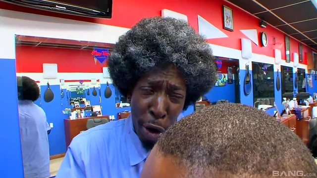 Seductive Ebony Beauty Enjoys Passionate Fucks from Barber Without Mercy