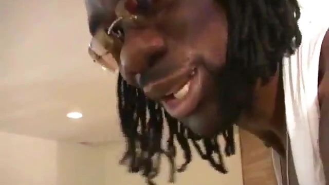 Wet Shaven Donna Red Takes Huge Black Cock Deep Inside Her Tight Pussy