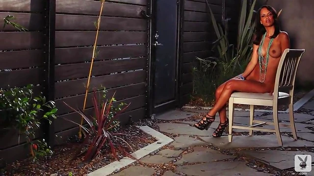 Seductive Amina Malakona Teases Her Sensual Ass & Natural Tits On Camera