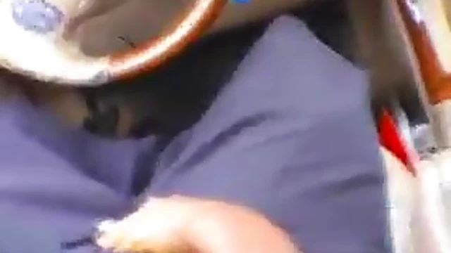 Sexy Curvy Lady Shows Her Big Black Boobs Inside The Car