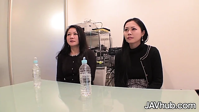 Hot Jav Girls Take Turns Giving Pleasure With A Cock Sharing Session