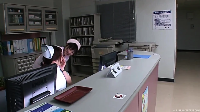 Sneaky Nurses Get Steamy Lesbian Action After Office Shift Ends
