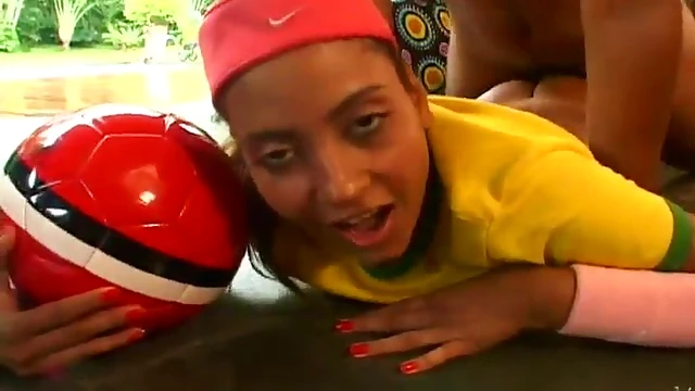 Seductive Brazilian Bends Over Her Bike for Hot Doggy Style Action