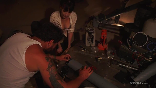 Ebony Cowgirl Licks Mate While Getting Throbb'd Doggy Style in FFM Action