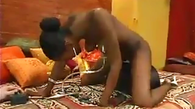 Sexy Ebony Sweetheart Gets Her Pussy Vibrantly Drilled by Sex Machine