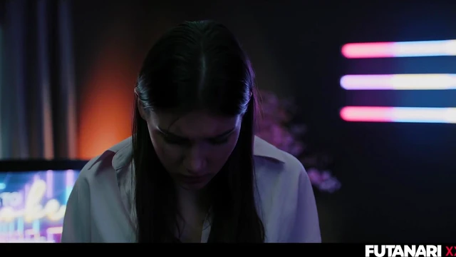 Ellie Luna & Zazie Skymm's VR Lesbian Tryst Ends in Steamy Shemaleness