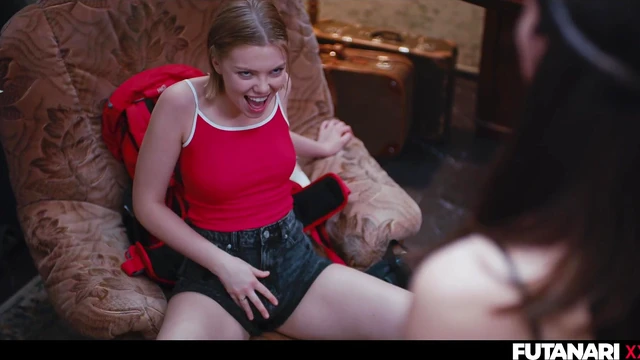 Lesbian Girls Grow Futa Cocks & Fuck Latina Babe in Transgender Supernatural Action