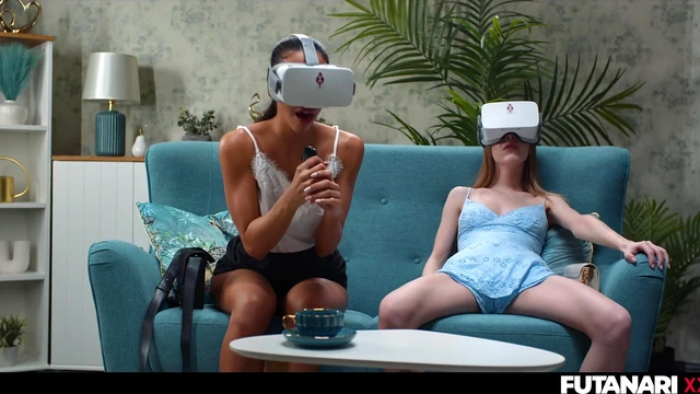 Tgirl VR Action: Petite Trans Femme fucks Ebony Lover in Steamy Scene