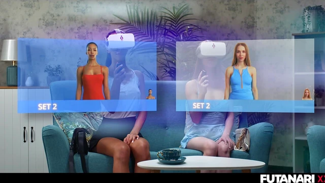 Tgirl VR Action: Petite Trans Femme fucks Ebony Lover in Steamy Scene