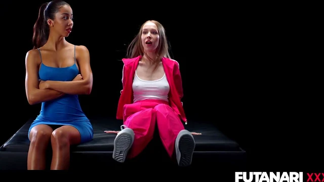 Tgirl VR Action: Petite Trans Femme fucks Ebony Lover in Steamy Scene