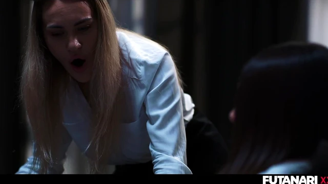 Excited Girls Undergo Sexy Transgender Shift & Give Each Other Hot Creampies