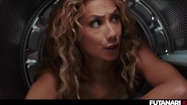 Trapped Trans Shemale Develops Huge Dildo and Screws Slutty Girl's Ass for Fullness