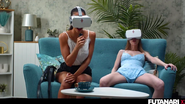 Trans VR Sex Scene: Petite Nata Gold & Ebony Lia Lin Fuck Passionately
