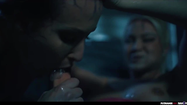 Raid Turns Into Steamy Futa Threesome With Lesbiens and Shemale Bliss