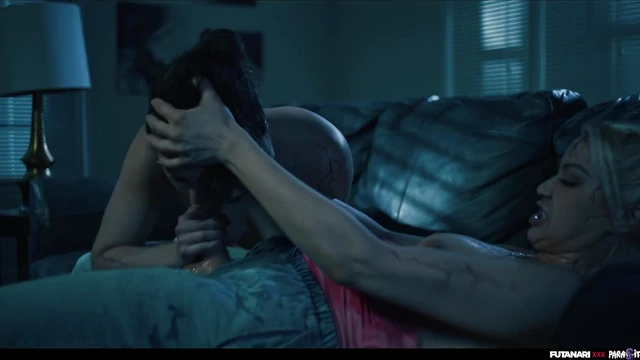 Raid Turns Into Steamy Futa Threesome With Lesbiens and Shemale Bliss