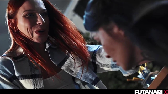 Horny Goth Babe Enjoys Hardcore Shemales' Growing Dicks & Futa Cumshots Delightfully