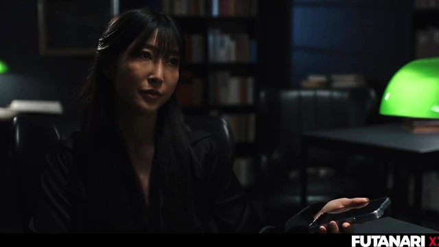 Sizzling Asian Futanari Pounds Redhead's Pussy for Explosive Creampie Finish