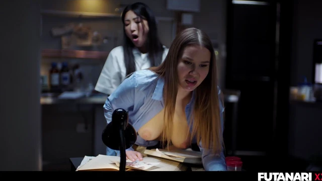 Trans Scientist Develops Futanari Cock; Asian Shemale Fucks Virgin Russian Beauty