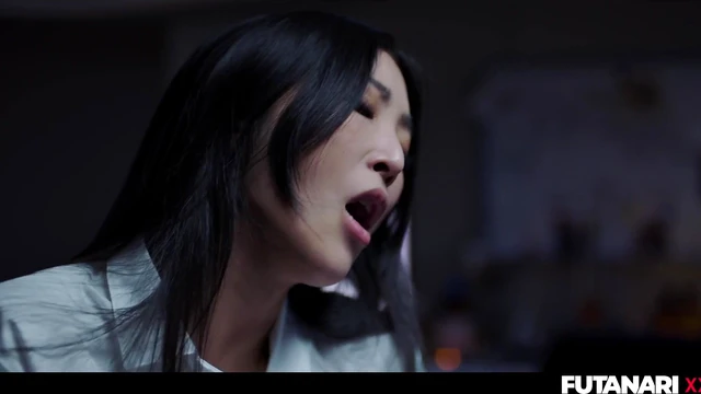 Trans Scientist Develops Futanari Cock; Asian Shemale Fucks Virgin Russian Beauty