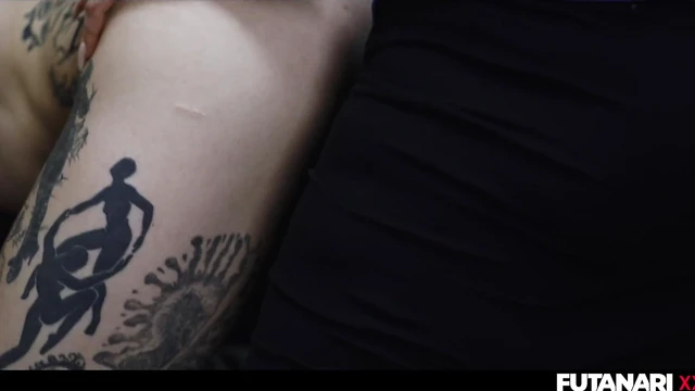 Ink-Covered Beauties Turn Horny As One Develops A Manhood For Wild Sex