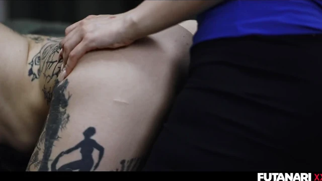 Ink-Covered Beauties Turn Horny As One Develops A Manhood For Wild Sex