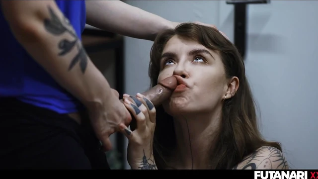 Ink-Covered Beauties Turn Horny As One Develops A Manhood For Wild Sex