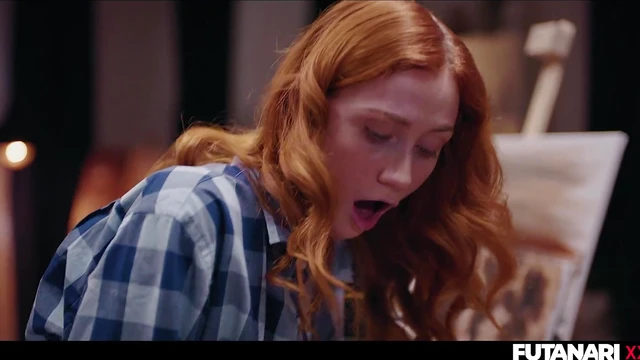 Dreamy Scarlet Craves Chloe's Massive Cock - He Sucks Her Dry & Rides Hard