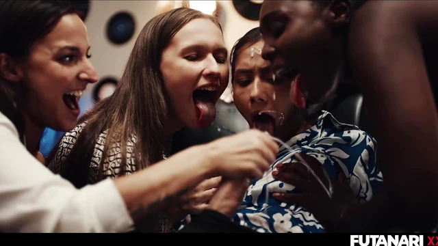 Veronica Leal Joins Epic Fuck-Fest with Futa Girls & Massive Loads