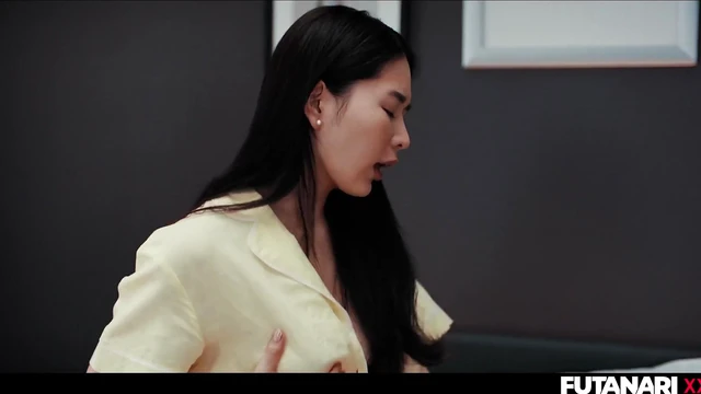 Sexy Big-Titted Asian Awakens To Massive Cock For A Hot Fuck Fest