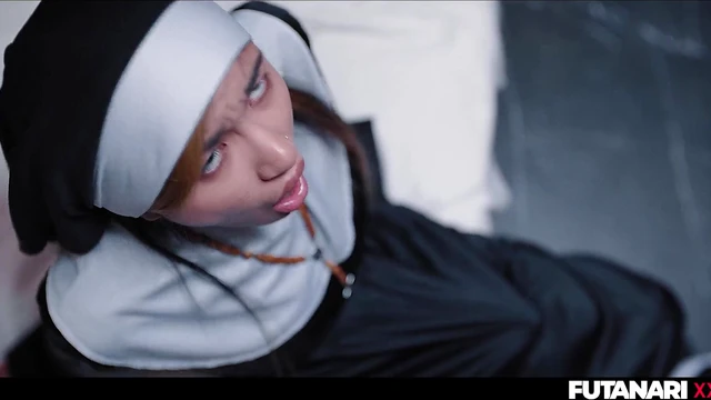 Desperate Nun Develops Massive Dildo and Craves Forbidden Lesbian Sex