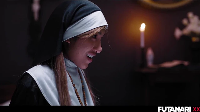 Desperate Nun Develops Massive Dildo and Craves Forbidden Lesbian Sex