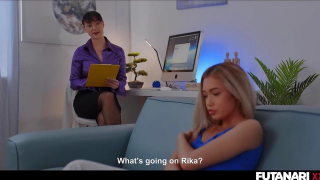 Futuristic Blonde Futa Chick Seduces Her Attractive Male Patient Urgently