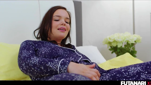 Futuristic Femme Fantasizes, Self-Pleasures then Gets Facial Delightfully