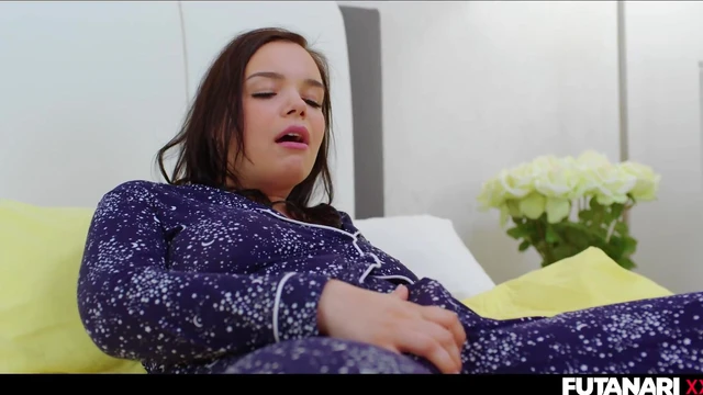 Futuristic Femme Fantasizes, Self-Pleasures then Gets Facial Delightfully