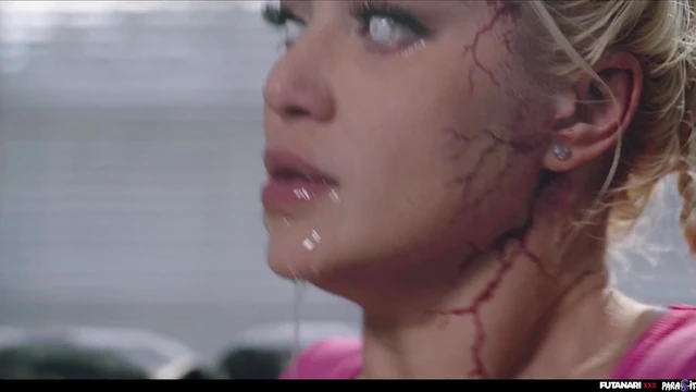 Alien Parasite Futanari Turns Cherry Kiss Into Insatiable Shemale Fuck Fest