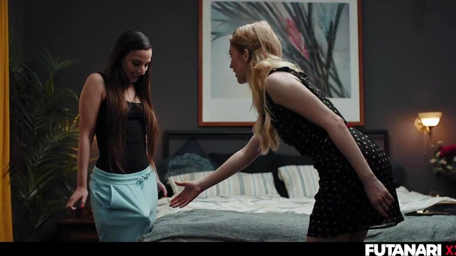 Amirah Adara Discovers Her Dick & Sprays Massive Cum All Over Bella Sparks